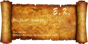 Bujtor Kevin névjegykártya